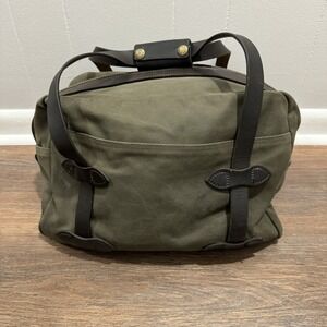 Filson Rugged Twill Small Duffle Bag Otter Green READ NO‎ STRAP YKK